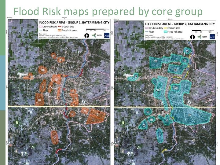 Flood Risk maps prepared by core group 
