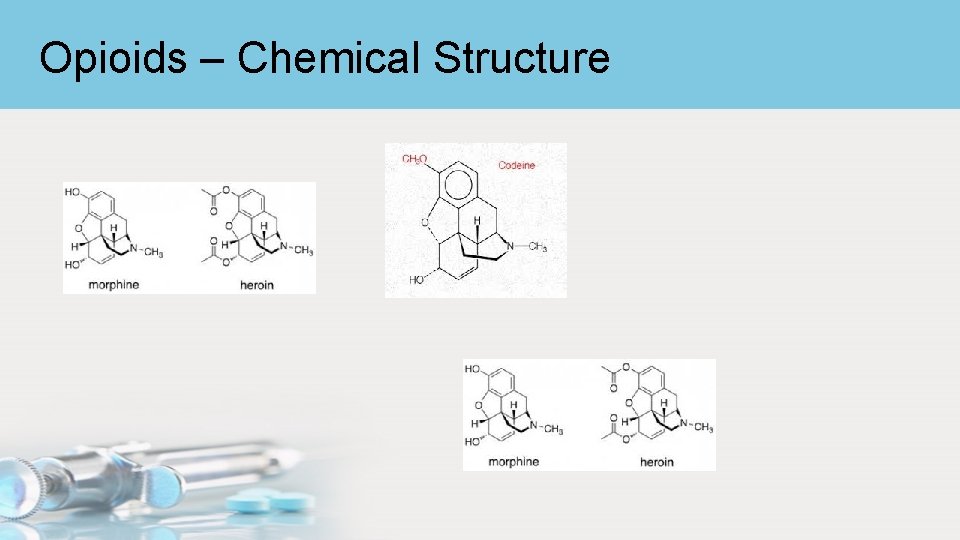 Opioids – Chemical Structure 