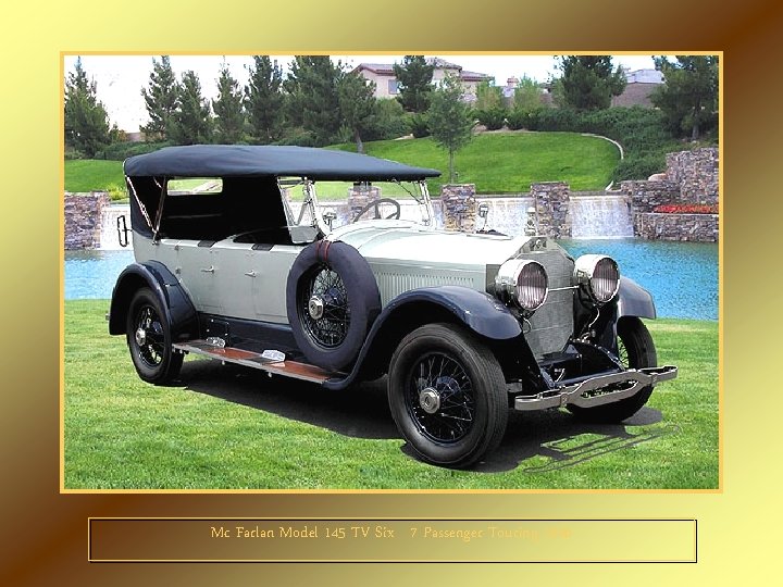 Mc Farlan Model 145 TV Six 7 Passenger Touring 1926 