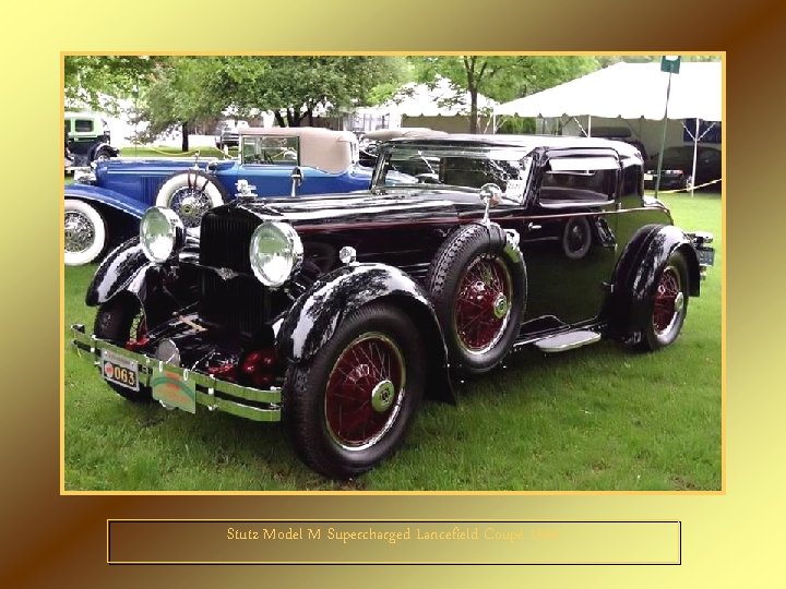 Stutz Model M Supercharged Lancefield Coupé 1929 