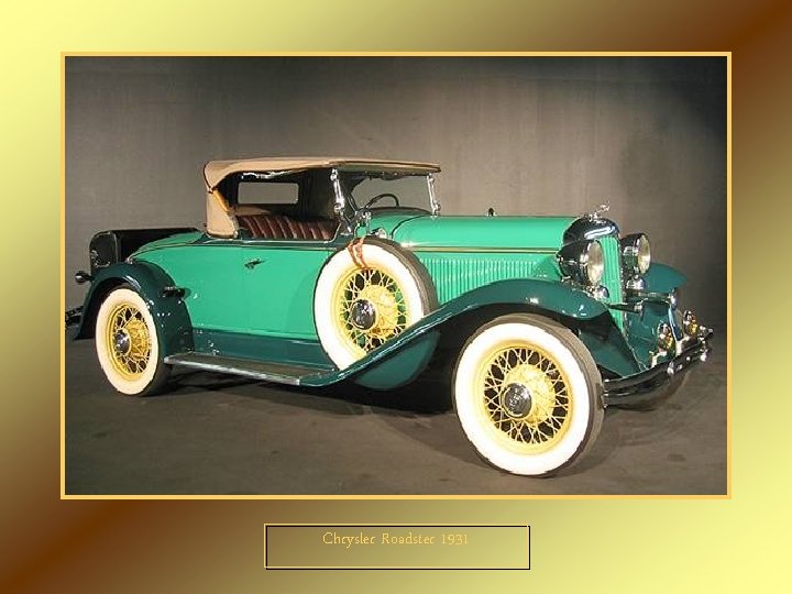 Chrysler Roadster 1931 