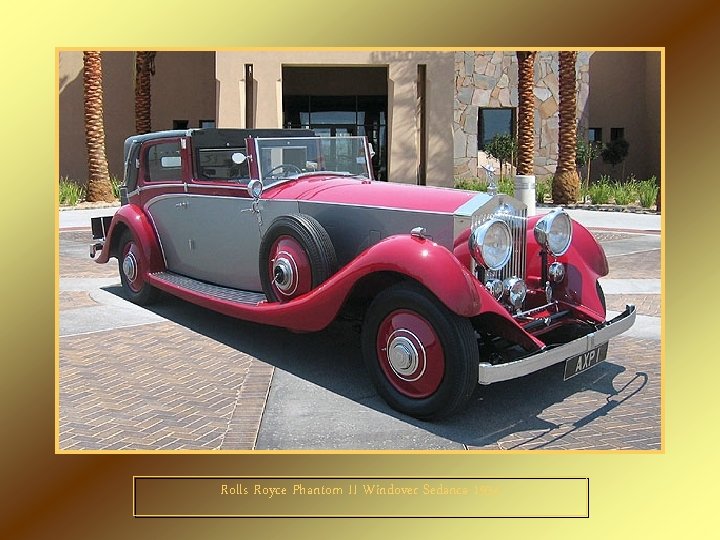 Rolls Royce Phantom II Windover Sedanca 1934 