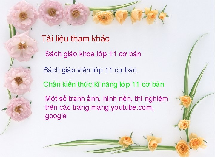 Tài liệu tham khảo Sách giáo khoa lớp 11 cơ bản Sách giáo viên