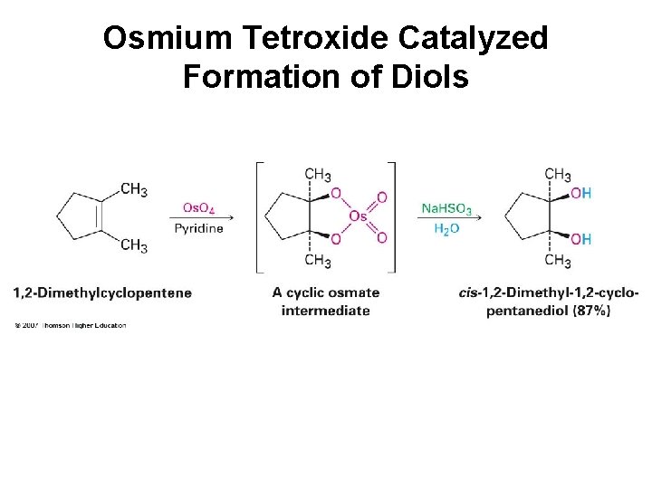 Osmium Tetroxide Catalyzed Formation of Diols 