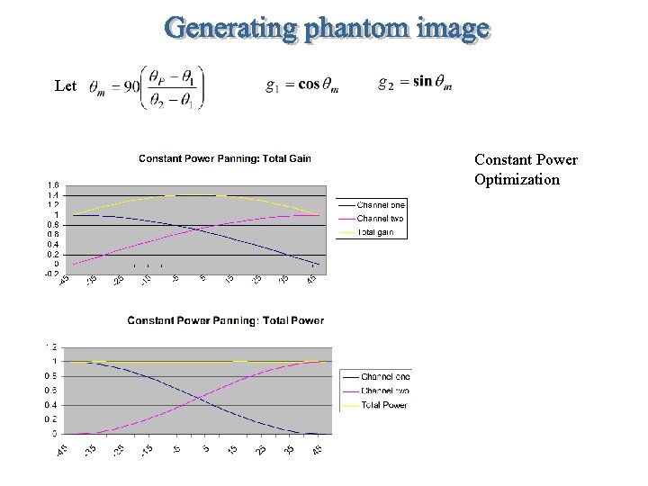 Let Constant Power Optimization 