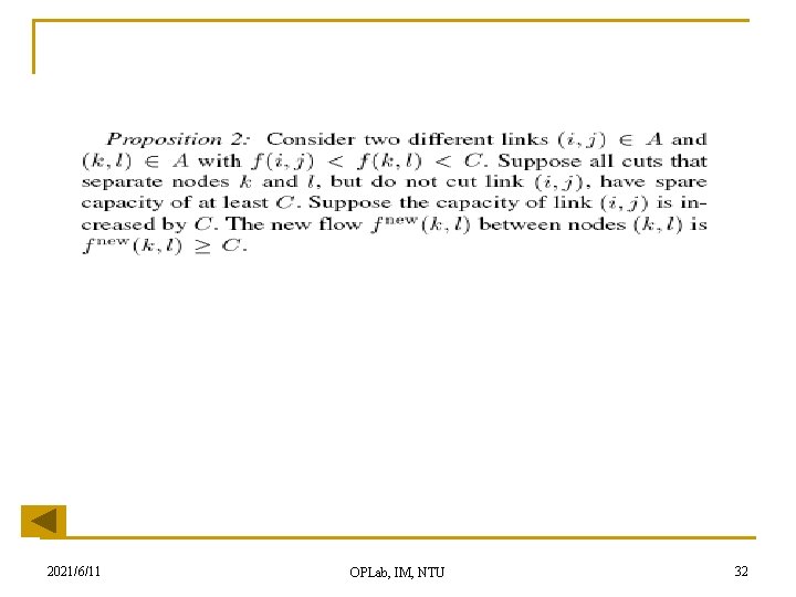 2021/6/11 OPLab, IM, NTU 32 