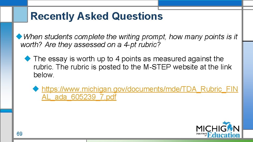 Recently Asked Questions When students complete the writing prompt, how many points is it