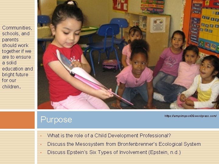 Communities, schools, and parents should work together if we are to ensure a solid