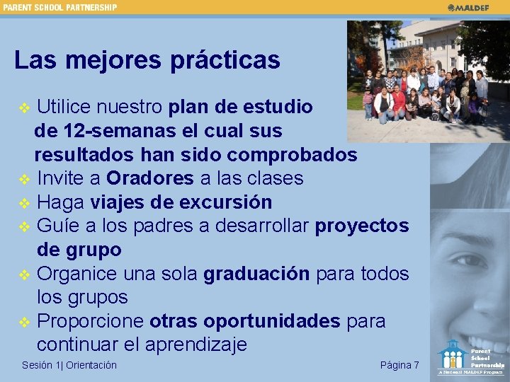 Las mejores prácticas Utilice nuestro plan de estudio de 12 -semanas el cual sus