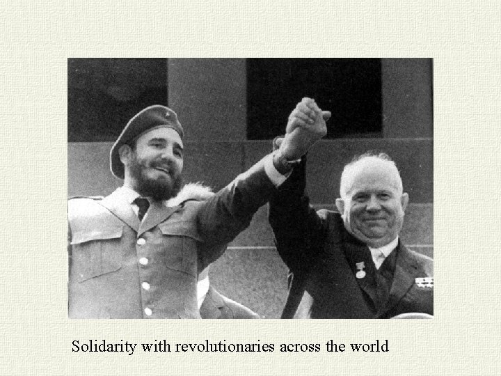 Solidarity with revolutionaries across the world 
