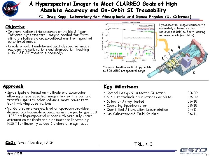 A Hyperspectral Imager to Meet CLARREO Goals of High Absolute Accuracy and On-Orbit SI
