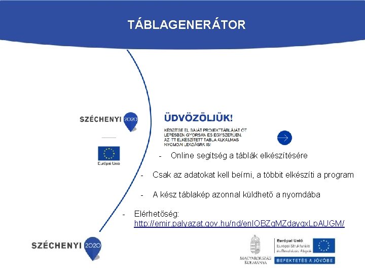 TÁBLAGENERÁTOR - - Online segítség a táblák elkészítésére - Csak az adatokat kell beírni,