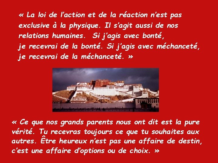 « La loi de l’action et de la réaction n’est pas exclusive à « La loi de l’action et de la réaction n’est pas exclusive à