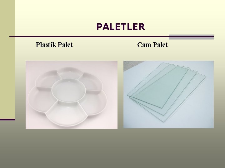 PALETLER Plastik Palet Cam Palet 