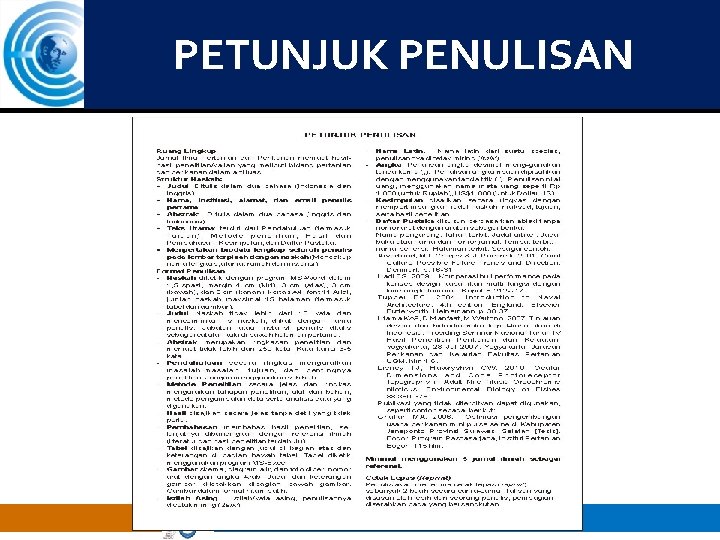 PETUNJUK PENULISAN 