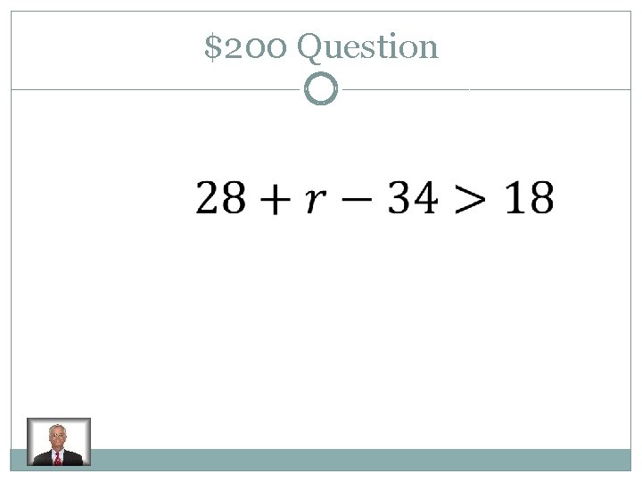 $200 Question 