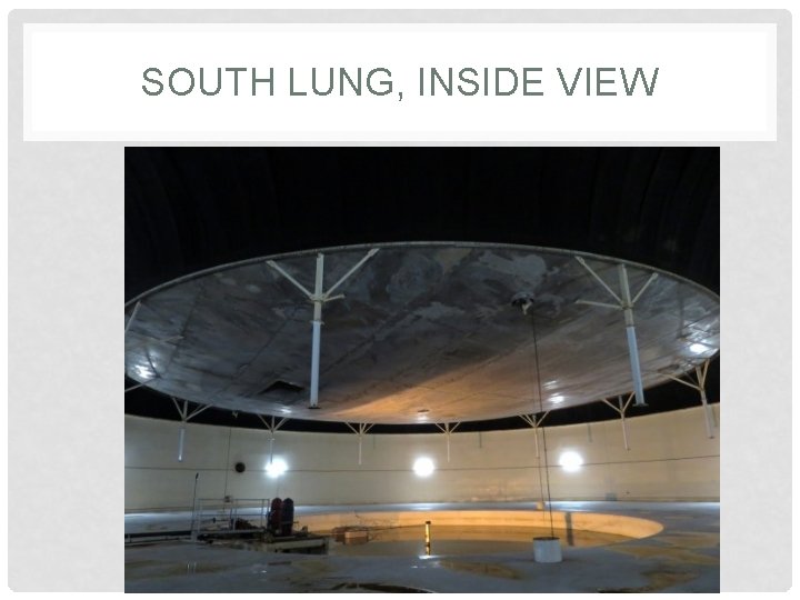 SOUTH LUNG, INSIDE VIEW SOUTH LUNG, INSIDE VIEW
