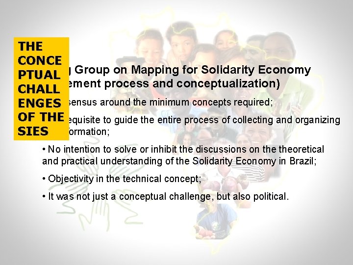 THE CONCE Working Group on Mapping for Solidarity Economy PTUAL (management process and conceptualization)