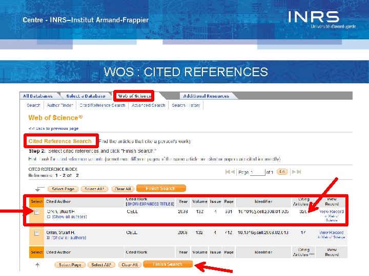 WOS : CITED REFERENCES 