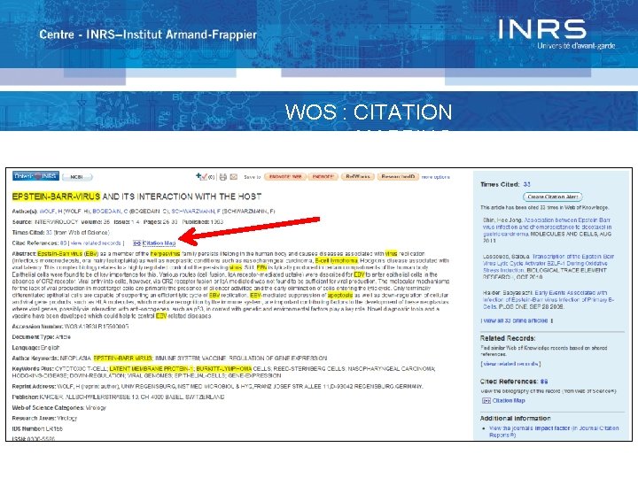 WOS : CITATION MAPPING 