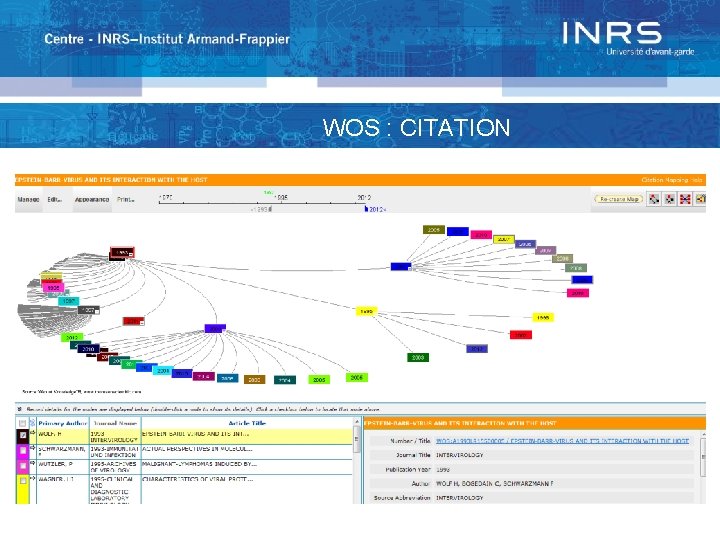 WOS : CITATION MAPPING 