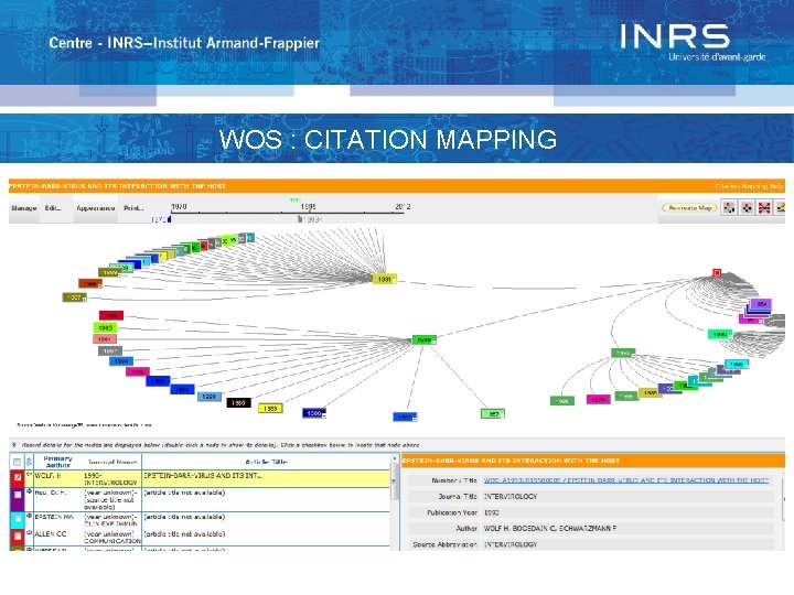 WOS : CITATION MAPPING 