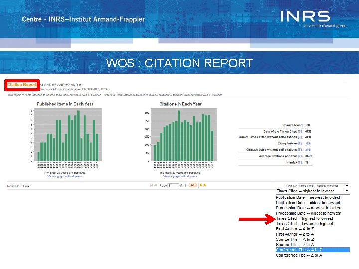 WOS : CITATION REPORT 