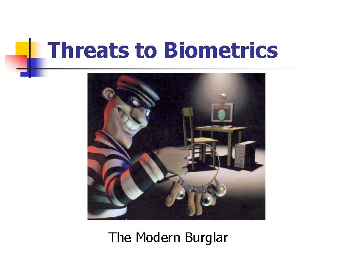 Threats to Biometrics The Modern Burglar 