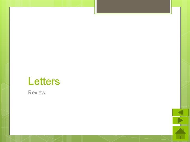 Letters Review 