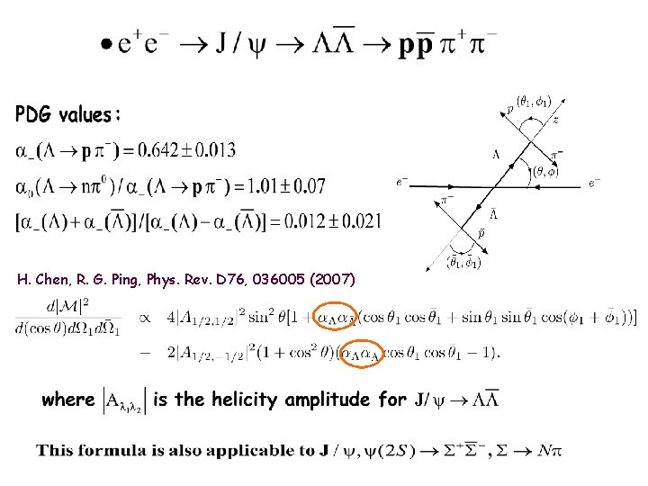 H. Chen, R. G. Ping, Phys. Rev. D 76, 036005 (2007) 