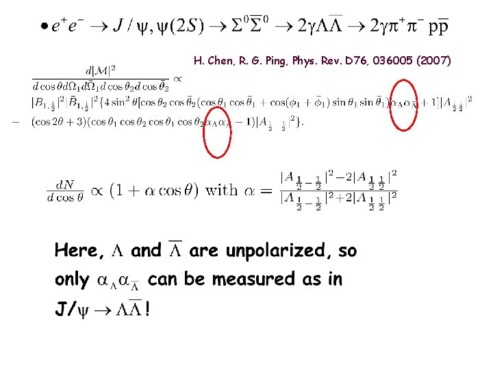 H. Chen, R. G. Ping, Phys. Rev. D 76, 036005 (2007) 