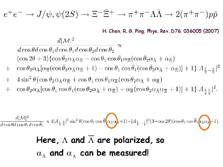 H. Chen, R. G. Ping, Phys. Rev. D 76, 036005 (2007) 