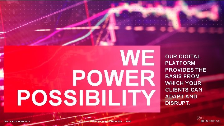 WE POWER POSSIBILITY POWERING POSSIBILITY V 1. 1 © VIRGIN MEDIA BUSINESS 2016 |