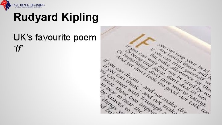 Rudyard Kipling UK’s favourite poem ‘If’ 