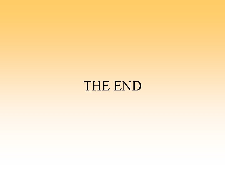 THE END 