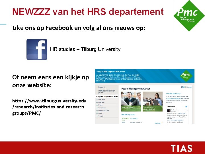 NEWZZZ van het HRS departement Like ons op Facebook en volg al ons nieuws