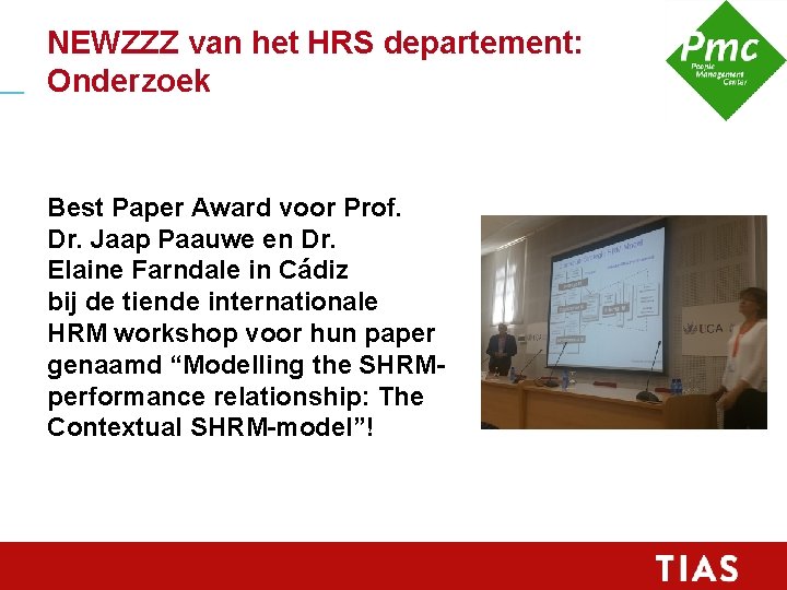 NEWZZZ van het HRS departement: Onderzoek Best Paper Award voor Prof. Dr. Jaap Paauwe