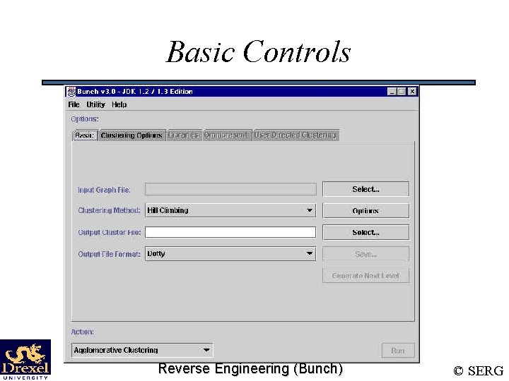 Basic Controls Reverse Engineering (Bunch) © SERG 