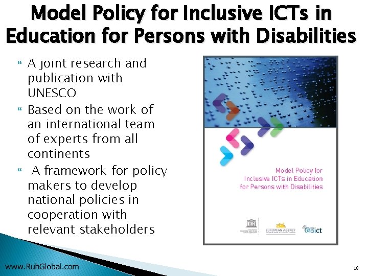 Model Policy for Inclusive ICTs in Education for Persons with Disabilities A joint research