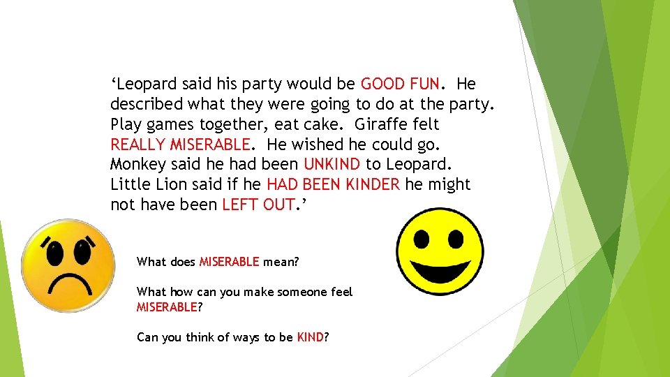 ‘Leopard said his party would be GOOD FUN. He described what they were going