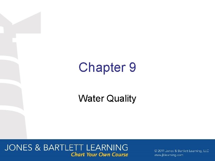 Chapter 9 Water Quality 