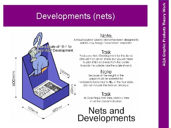 AQA Graphic Products Theory Work Developments (nets) 