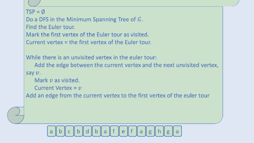 a b c b d b a f e f a g h g