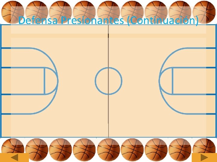 Defensa Presionantes (Continuación) 