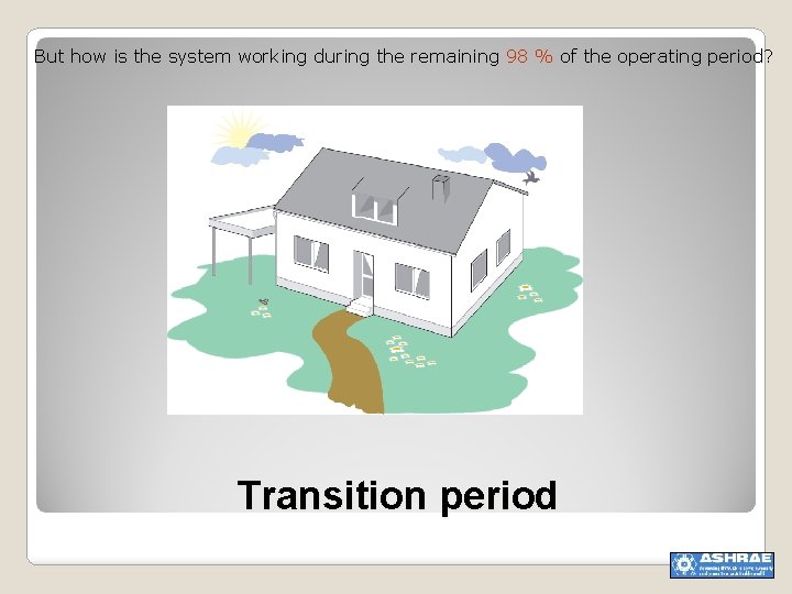 But how is the system working during the remaining 98 % of the operating
