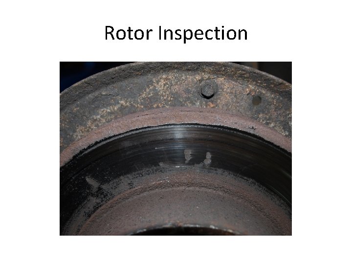 Rotor Inspection 