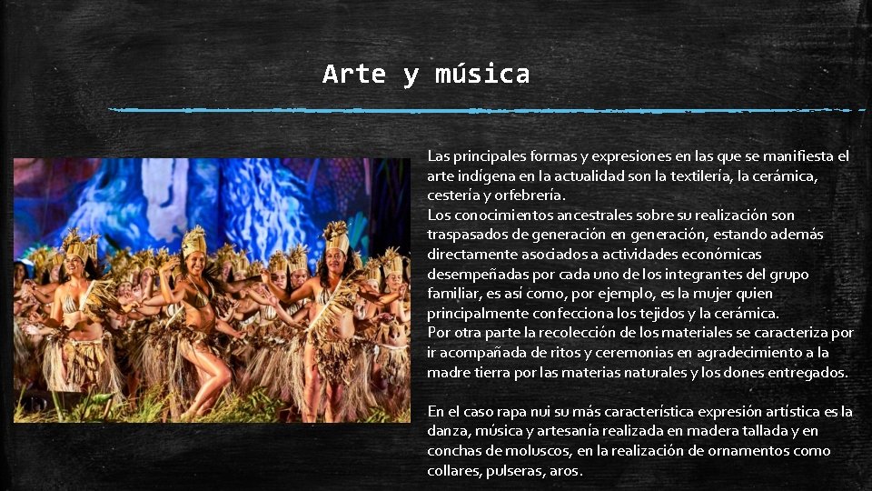 Arte y música Las principales formas y expresiones en las que se manifiesta el