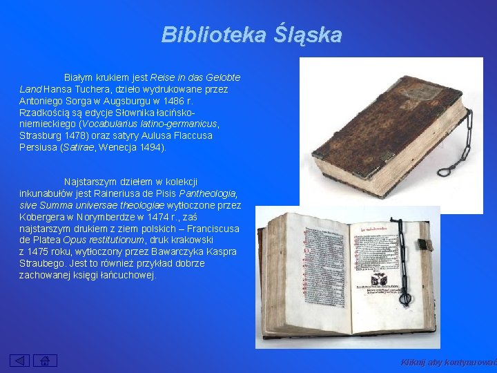 Biblioteka Śląska Białym krukiem jest Reise in das Gelobte Land Hansa Tuchera, dzieło wydrukowane