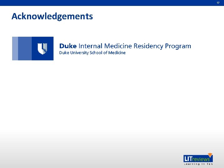 17 Acknowledgements 