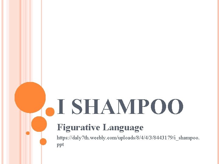 I SHAMPOO Figurative Language https: //daly 7 th. weebly. com/uploads/8/4/4/3/8443179/i_shampoo. ppt 